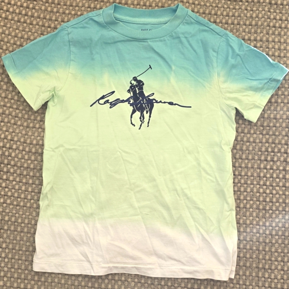 Ralph Lauren Blue and Green Gradient Tee